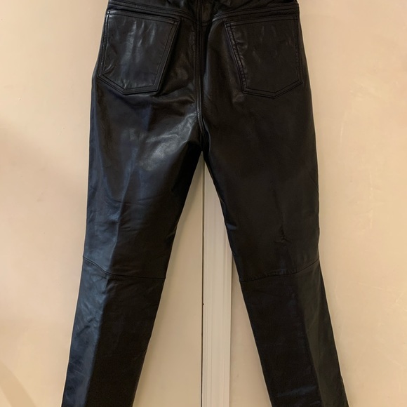 Black leather pants - Picture 3 of 4